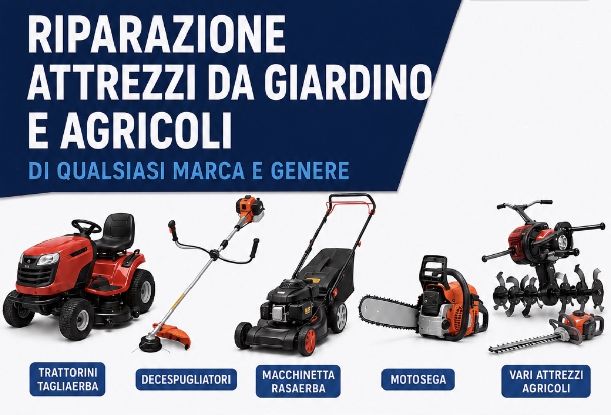 Riparazione attrezzi da giardino e agricoli